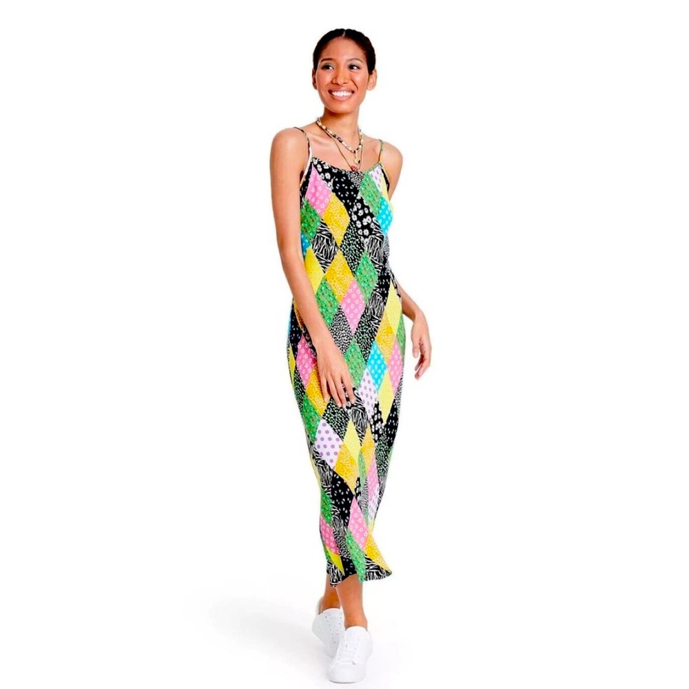 Rixo X Target Patchwork Maxi Slip Dress - Size S